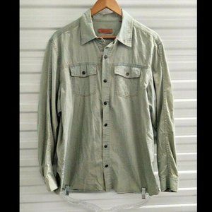 Vertical Robert Comstock Blue Snap Shirt